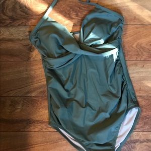 Isabel Maternity Halter One Piece Swimsuit